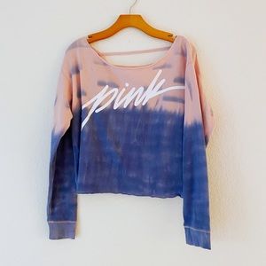 PINK Victoria Secret Oversized Tie-Dye Sweatshirt